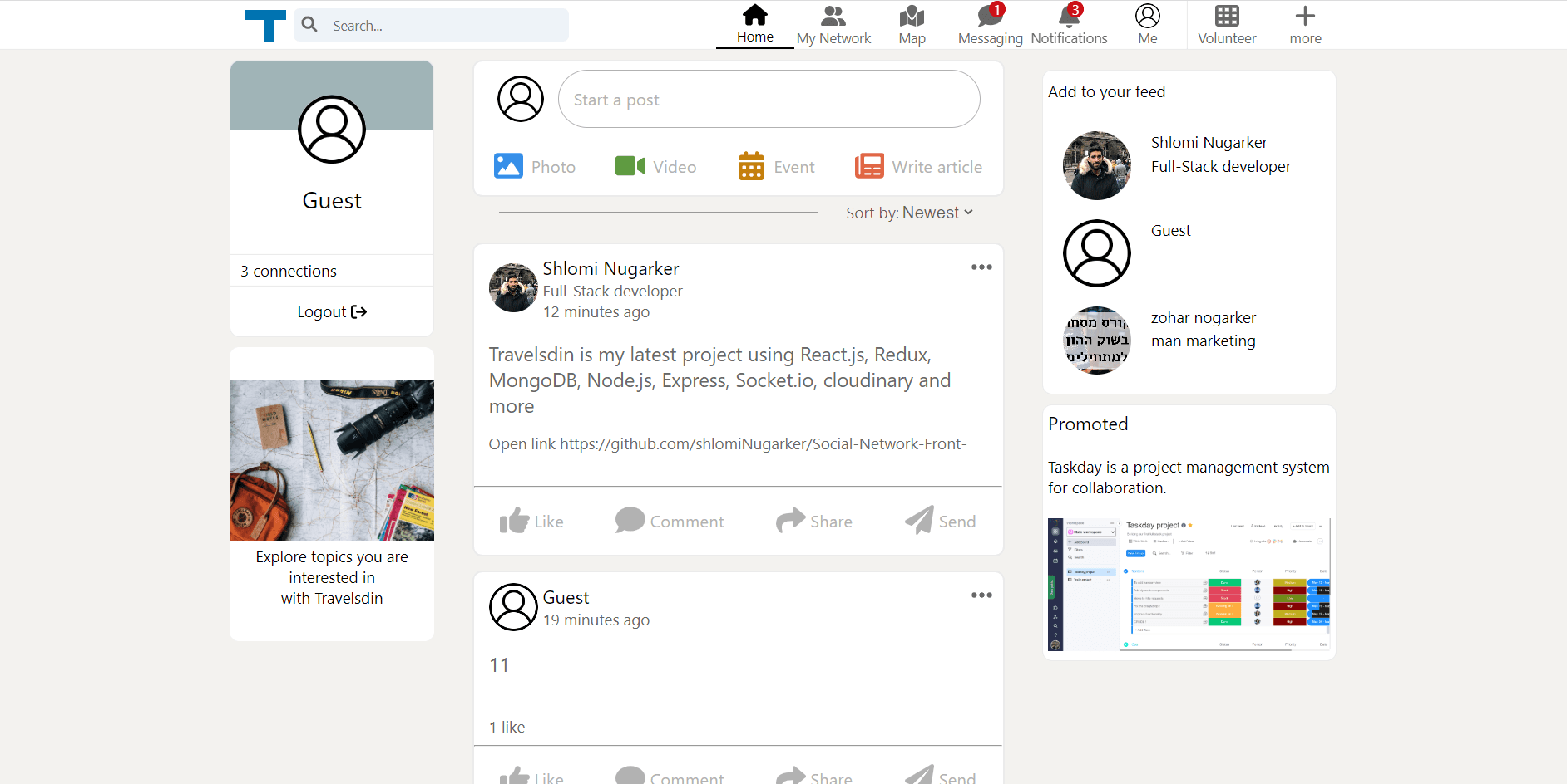 Travelsdin - The Ultimate Social Network for Travelers